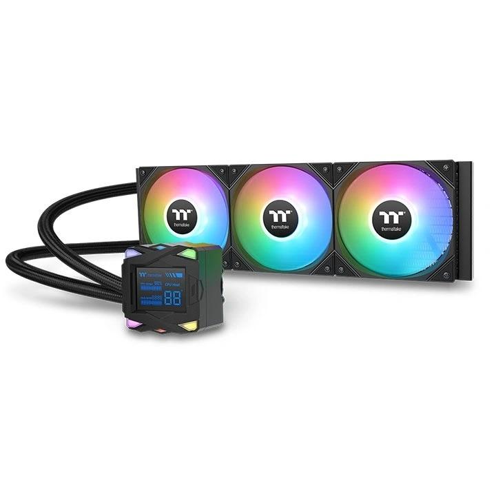 Water Cooler Thermaltake LA360-S 360mm ARGB, Display LCD, Intel/AMD, Preto