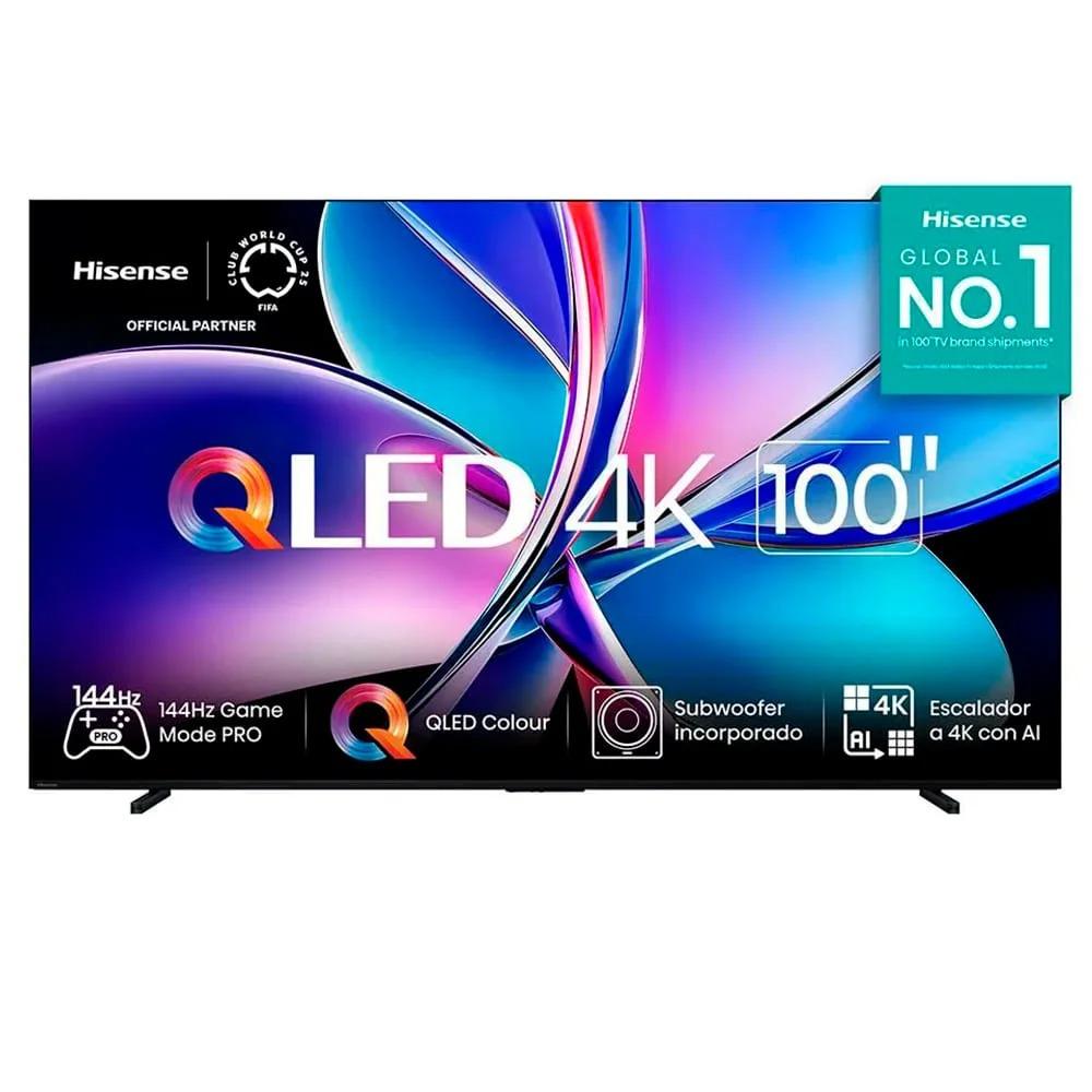 Smart TV 100" 4K Qled Hisense 100Q7QG, 144Hz, Wi-Fi, Dolby Vision, Google TV