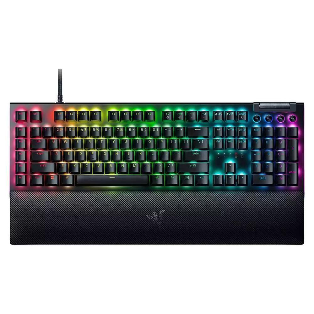 Teclado Gamer Mecânico RGB Razer Blackwidow V4 Green Switch – RZ03-04690200