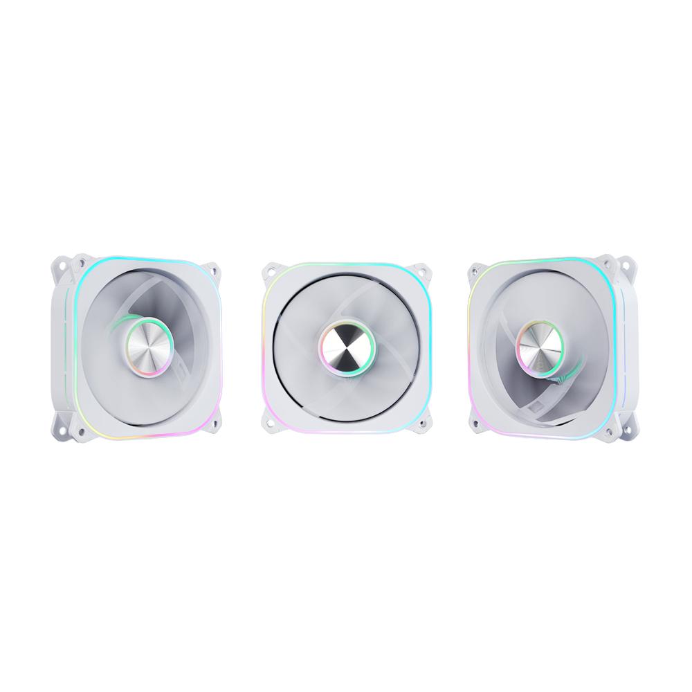 Cooler Fan com 3 Unidades Aerion Veil S FAN100 ARGB 1200RPM - Branco