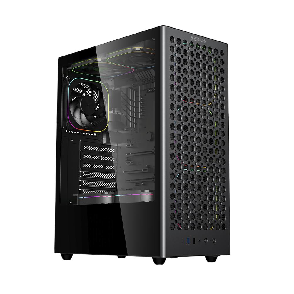Gabinete Gamer Aerion Arch III sem Fan GAB110 - Preto