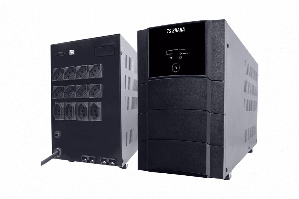 Nobreak Senoidal 3200VA UPS Bivolt 2BT 12V 18Ah 4T/20A 8T/10A Nbr - TS Shara