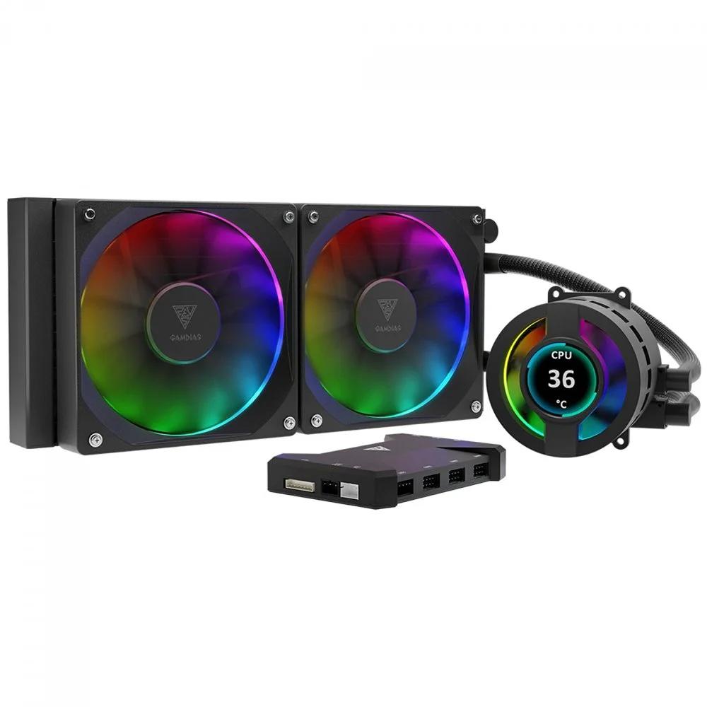 Water Cooler 240mm Gamdias Chione P3-240U RGB Intel/AMD