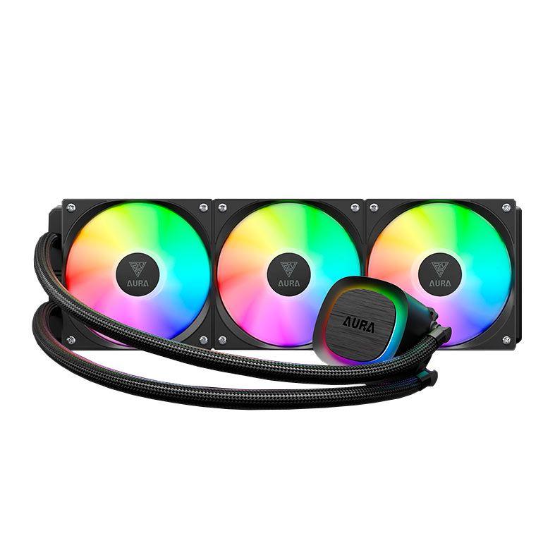 Water Cooler Gamdias Aura Gl 360 V2 360mm ARGB Intel/AMD - Preto