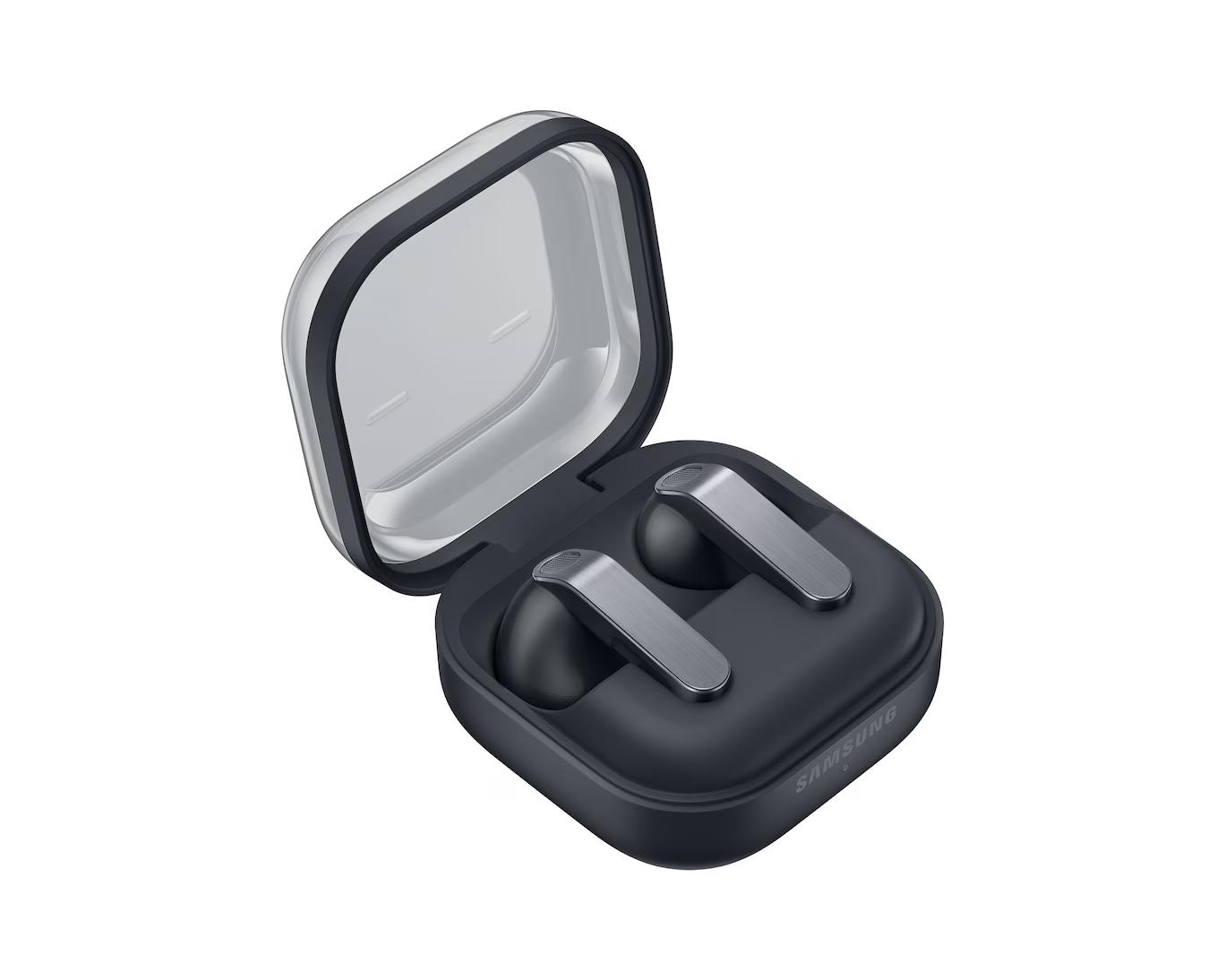 Fone de Ouvido TWS Samsung Galaxy BUDS4 Preto, Bluetooth 6.1, Áudio Hi-Fi, Áudio 360, Galaxy AI