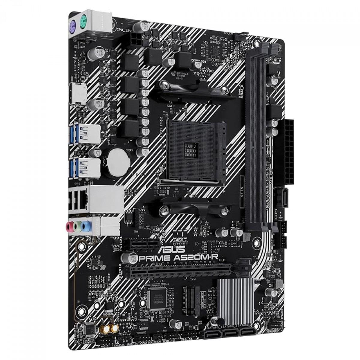 Placa Mãe ASUS Prime A520M-R MATX, AM4, DDR4, M.2, HDMI