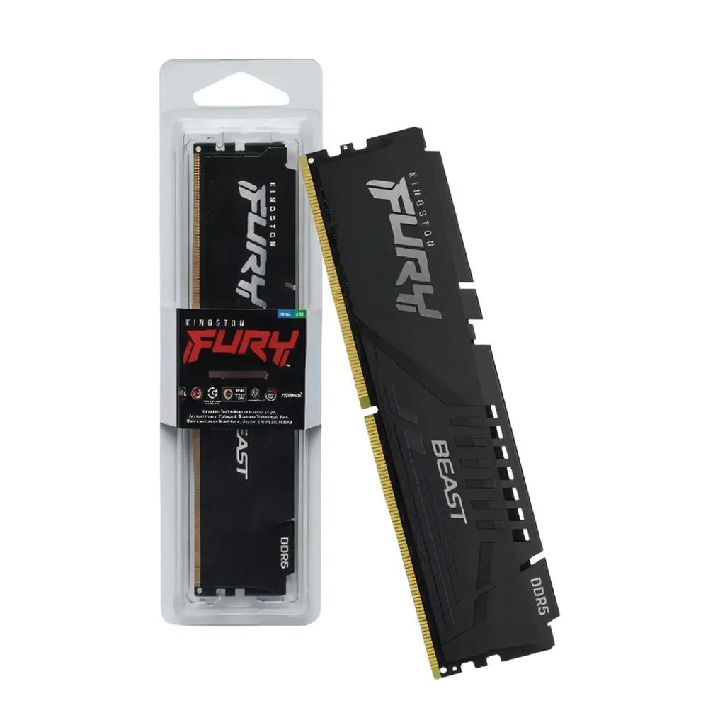 Memória 16GB DDR5 5600MHz CL40 Kingston Fury Beast para Desktop- Preto