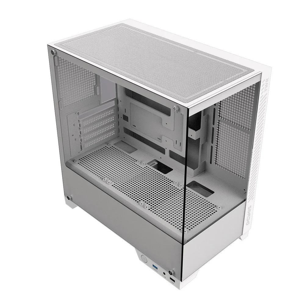Gabinete Gamer PCYes Forcefield Twr White Ghost - Gfftwrwg