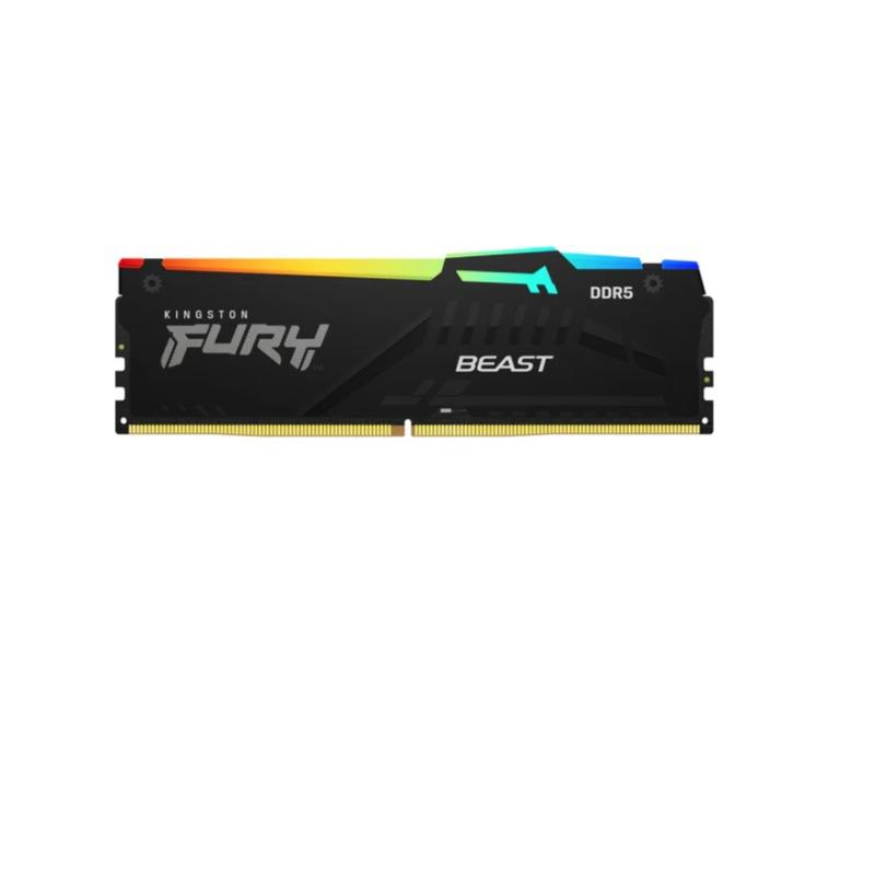 Memória 8GB DDR5 5600MHz CL36 Kingston Fury Beast RGB Xmp 3.0/AMD Expo - Desktop - KF556C36BBEA-8