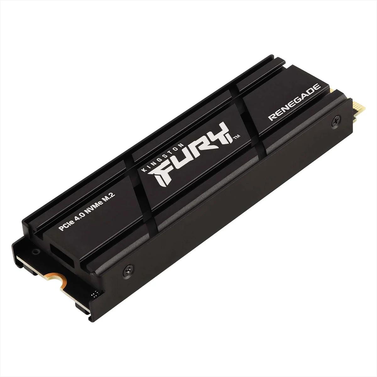 SSD Kingston 2TB Fury Renegade M.2 2280 NVMe PCIe 4.0 Leitura 7300MB/s Gravação 7000MB/s