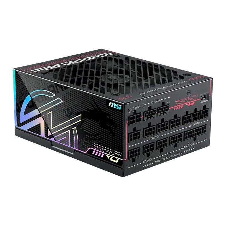 Fonte 1600W MSI Mpg AI1600TS PCIE5 80 Plus Titanium Full Modular ATX 3.0 PCIe 5.0