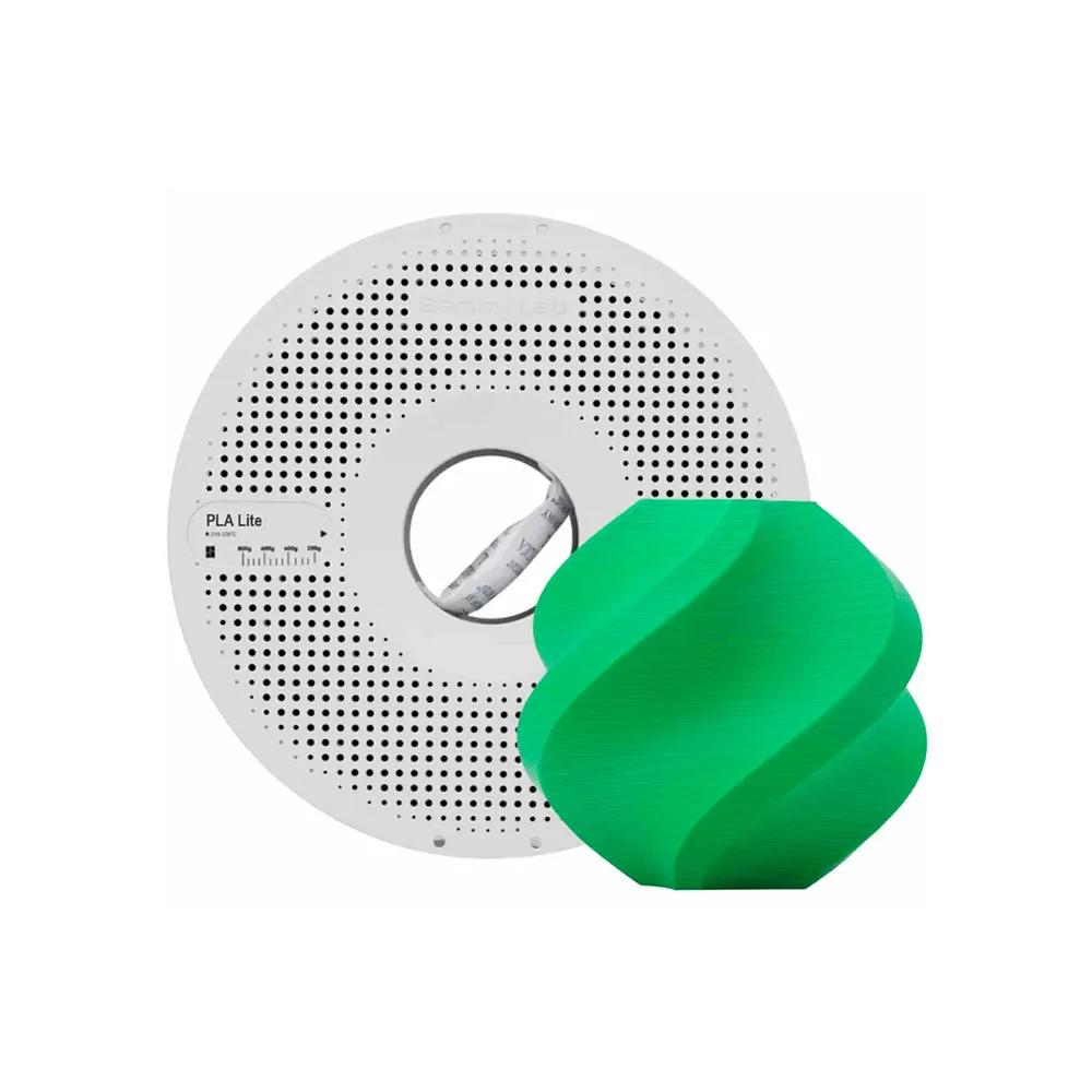 Filamento Impressora 3D Pla Lite Bambu Lab 1.75mm 1kg - Linha A18 Verde A18-G1