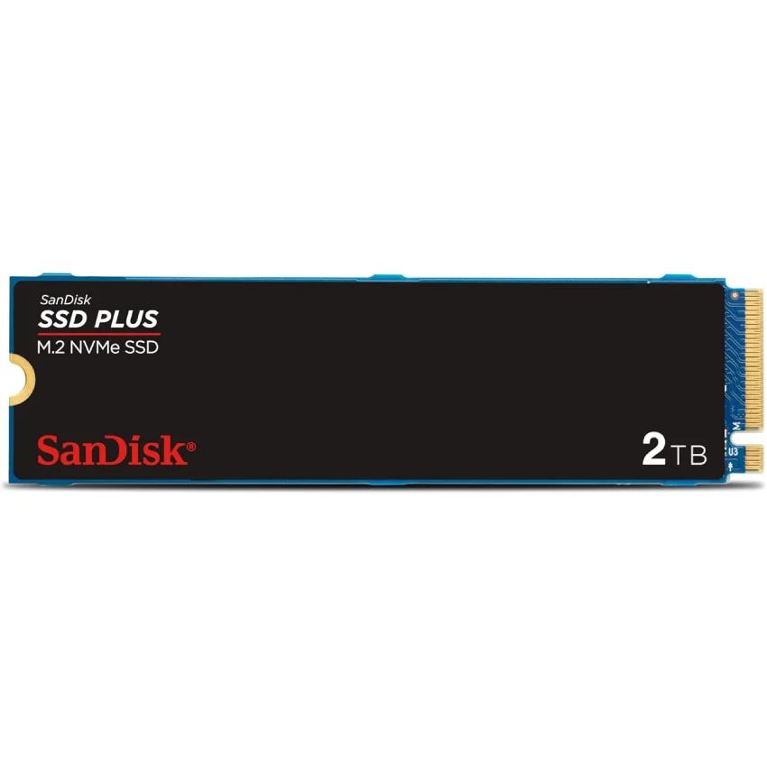 SSD M.2 NVMe 2T PCI-e GEN3 Sandisk Plus Leitura 3200MB/s Gravação 3000MB/s