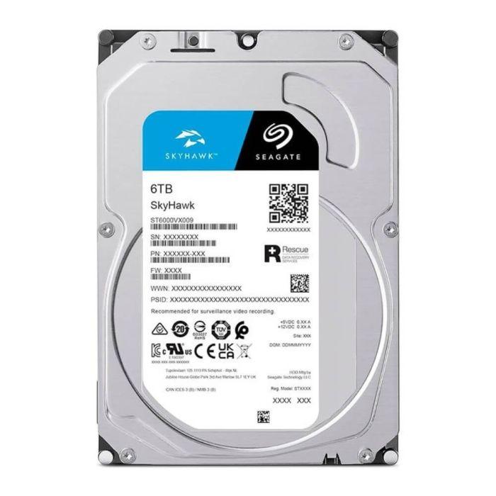 Hard Disk Seagate Skyhawk 6TB SATA III 5400RPM 256MB Cache 3,5" para DVR