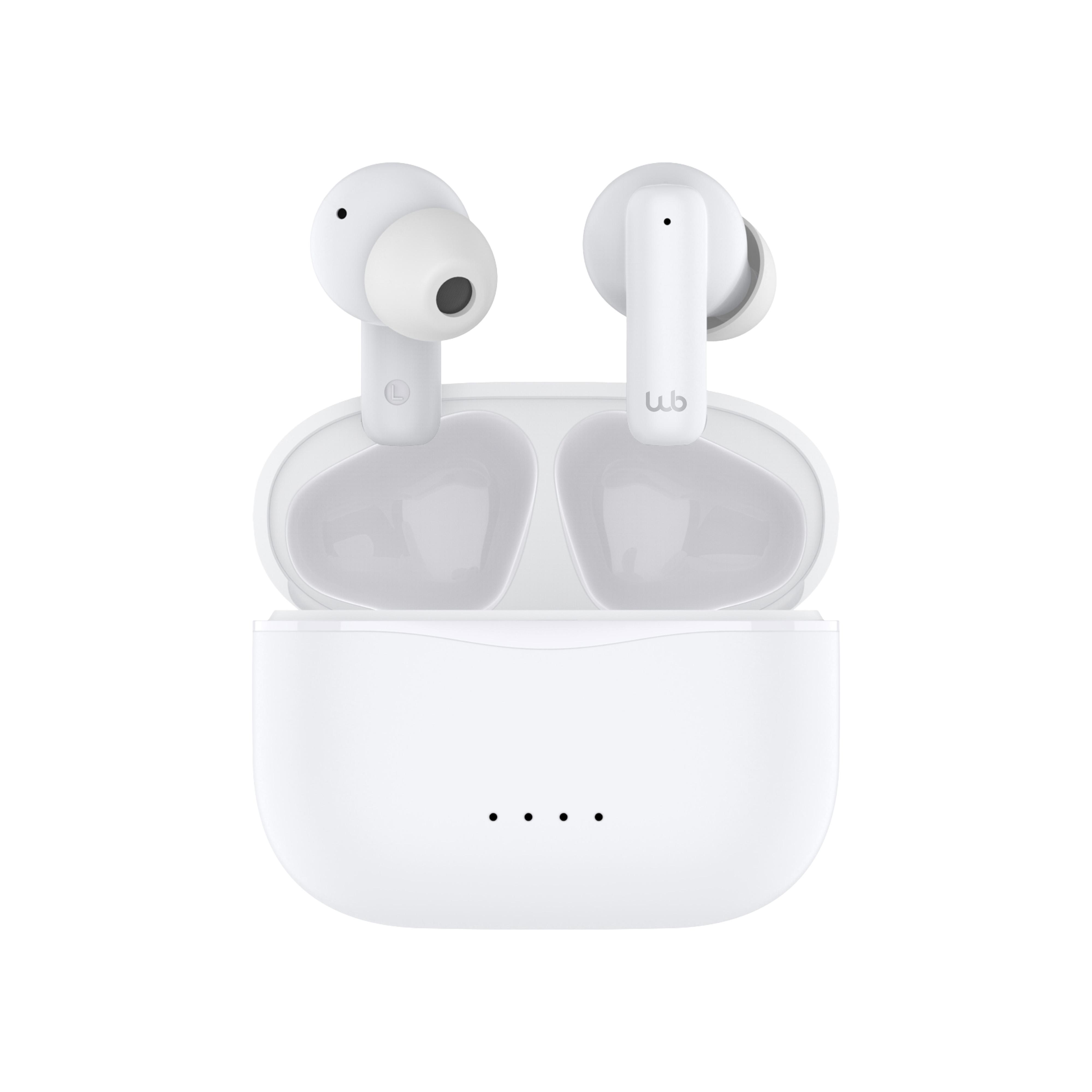 Fone de Ouvido TWS Geonav Stylebeats, Bluetooth 5.4, 13H Bateria, Microfone, IPX4, WBAER16WT, Branco
