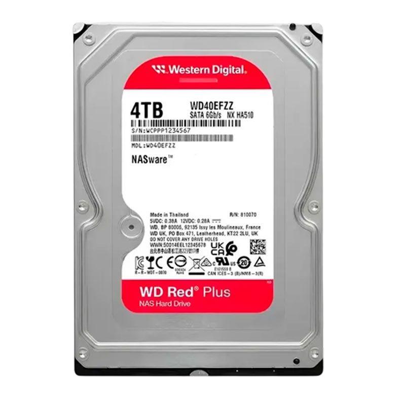 HARD DISK SATA III 4TB 5400RPM 128MB 3,5" WD RED PLUS NAS