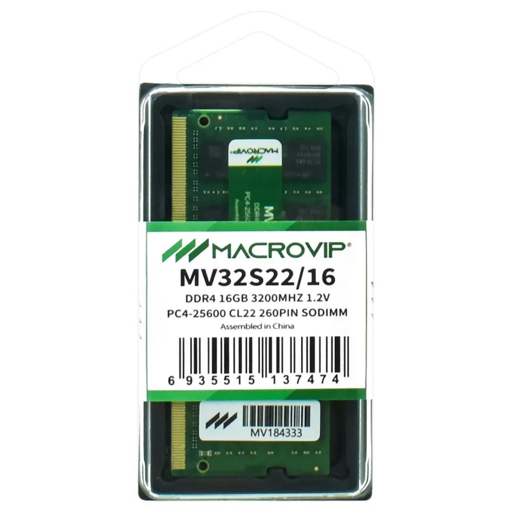 MEMORIA DDR4 16GB 3200 MHZ MACROVIP NOTEBOOK - MV32S22/16