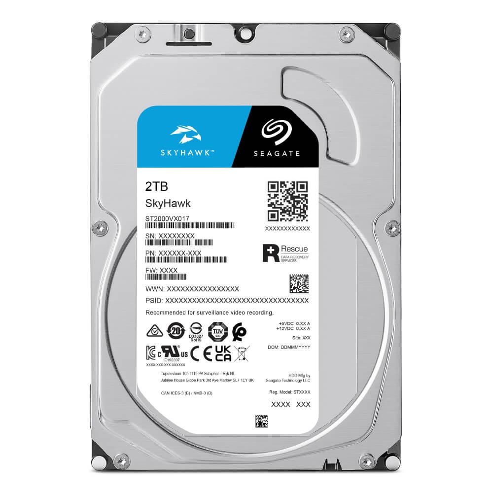 HD Segurança Seagate 2TB SkyHawk Surveillance SATA 6GBps 256MB 3.5" - ST2000VX017