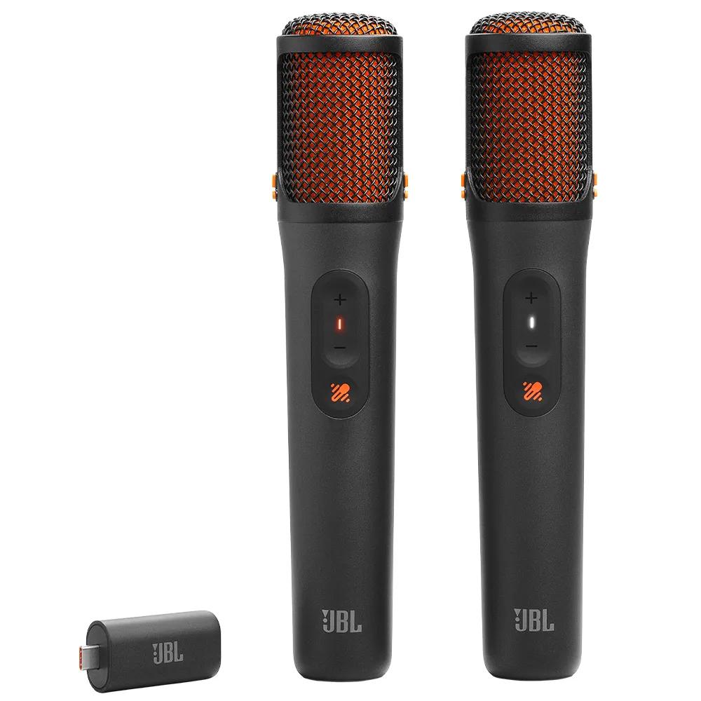 Microfone sem fio JBL EasySing Mics c/ remoção de vocal por IA, dongle USB-C - JBLEASYSINGMICSBR