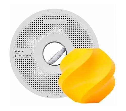 Filamento Impressora 3D Pla Lite Bambu Lab 1.75mm 1kg - Linha A18 Amarelo Sun A18-Y1