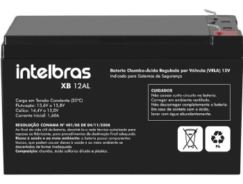 Bateria 12V 06A Vrla - Xb 12AL para Alarmi - Intelbras