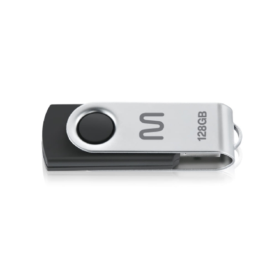 Pen Drive 128GB Twist Preto - Multilaser