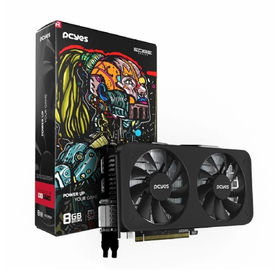 Placa de Vídeo AMD Radeon RX 570 8GB GDDR5 256 Bits Projeto Edge Dual Fan - PCYes