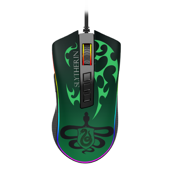 Mouse Gamer Redragon Harry Potter Cobra RGB Special Edition Slytherin 12400dpi Preto e Verde