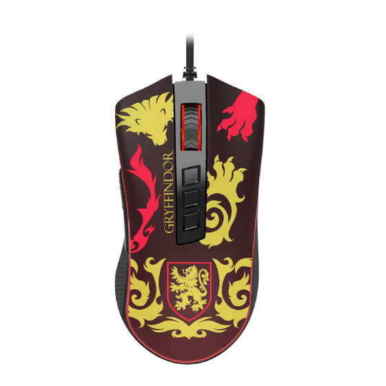 Mouse Gamer Redragon Harry Potter Cobra RGB Special Edition Gryffindor 12400dpi Preto e Vermelho