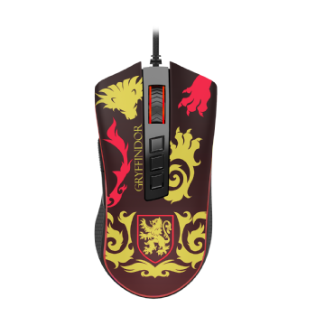 Mouse Gamer Redragon Harry Potter Cobra RGB Special Edition Gryffindor 12400dpi Preto e Vermelho