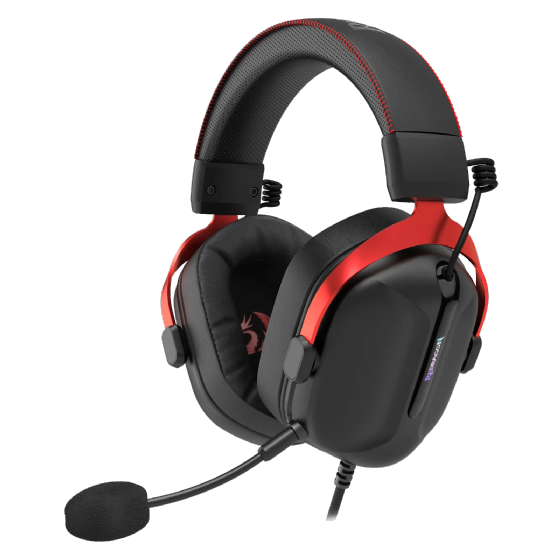 Headset Gamer Redragon Cybill H312, RGB, USB, Som Surround 7.1 Virtual, Mic Removível - Preto