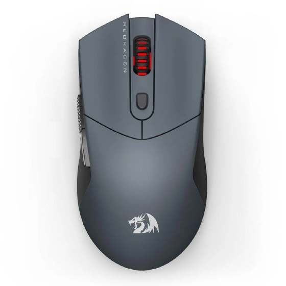 Mouse Gamer sem Fio Redragon ST4R Pro, Wireless/Bluetooth, 26000dpi, 6 Botoes Programaveis, Preto