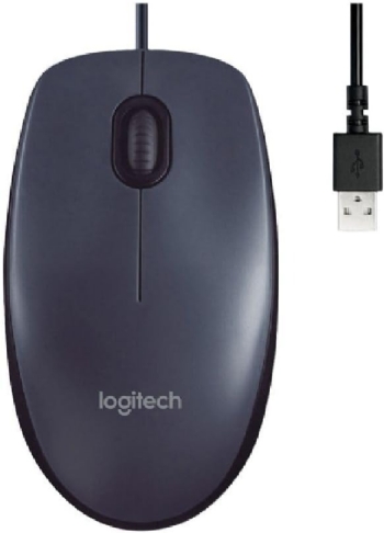 Mouse com Fio USB Logitech M90 com Design Ambidestro e Facilidade Plug And Play - 910-007599