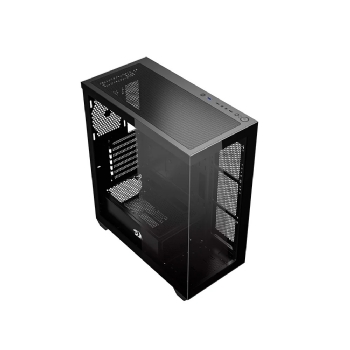 Gabinete Gamer Redragon Deflect, Mid-Tower, Vidro Temperado, sem Fans sem Fonte - Preto