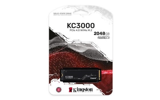 SSD M.2 NVMe 2TB KC3000 2280 PCI-e 4.0 Leitura 7000MB/s Gravação 7000MB/s - Kingston