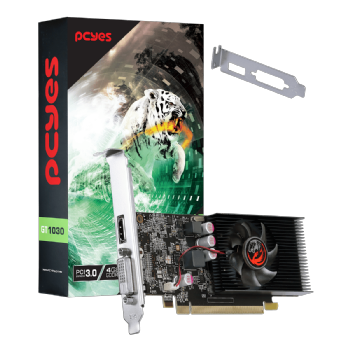 Placa de Vídeo Nvidia GeForce GT 1030 4GB GDDR4 64BIT Single Fan Lp - PCYes