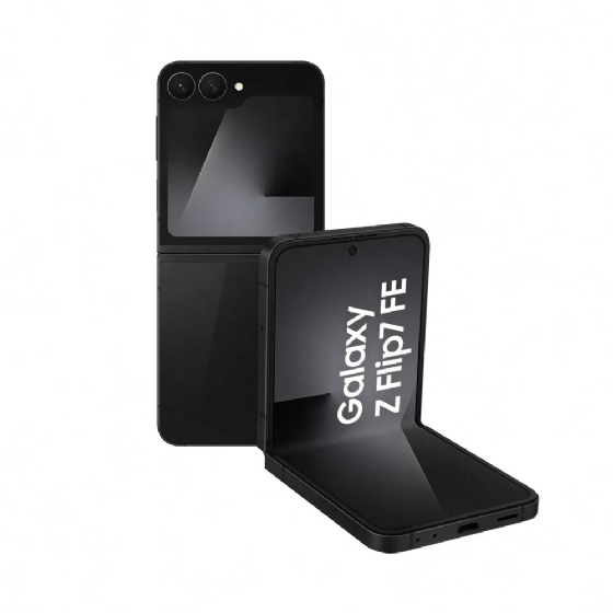 Smartphone Samsung Galaxy Z FLIP7 Fe 5G, 256GB, 8GB de RAM, Tela de 6,7" + 3,4", Câmera 50MP, Preto