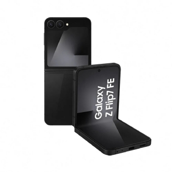 Smartphone Samsung Galaxy Z FLIP7 Fe 5G, 256GB, 8GB de RAM, Tela de 6,7" + 3,4", Câmera 50MP, Preto