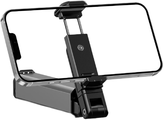 Suporte Portátil e Dobrável Geonav com Rotação 360º, em Alumínio e Abs para Smartphone de 4 a 7”