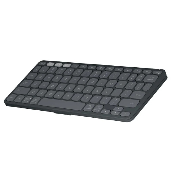 Teclado sem Fio Logitech Keys-To-Go 2, BT, para Tablets, iPad, macOS, Windows, Capa Integrada, Grafite