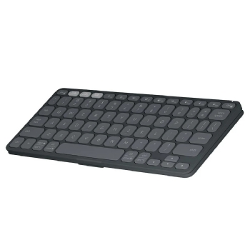 Teclado sem Fio Logitech Keys-To-Go 2, BT, para Tablets, iPad, macOS, Windows, Capa Integrada, Grafite