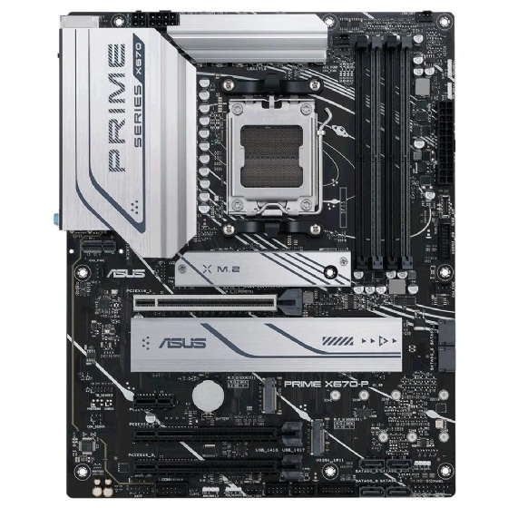 Placa Mãe ASUS Prime X670-P ATX AM5 DDR5, Wi-Fi, M.2, HDMI/DP, PCI-e 4.0, USB 3.2, Ryzen 7ª/8ª/9ª G