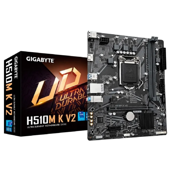 Placa Mãe LGA1200 Gigabyte H510M MATX DDR4 HDMI USB 10/11 Geração