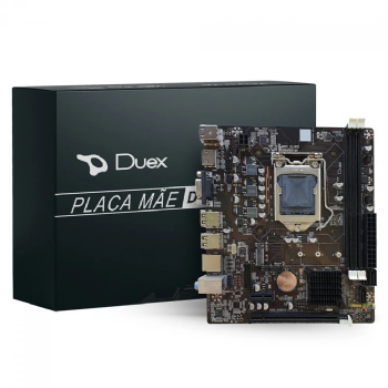 Placa Mãe H61 LGA 1155 MATX, Duex H61ZG M.2, DDR3, HDMI/VGA, LAN Gigabit