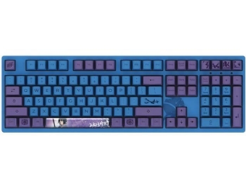 Teclado Gamer Mecânico AKKO Naruto Series Uchiha Sasuke 3108 V2 Switch Pink ANSI Full Size