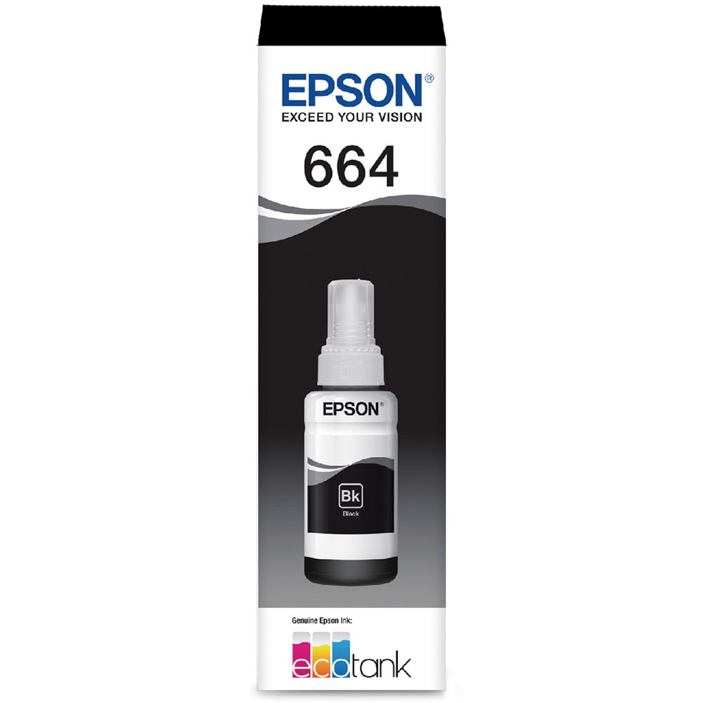 Refil de Tinta Epson Preto T664120 70ml
