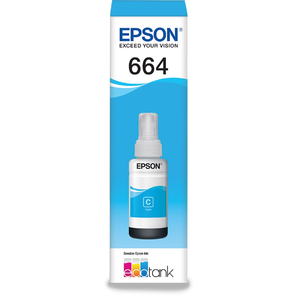 Refil de Tinta Epson Ciano T664220 70ml