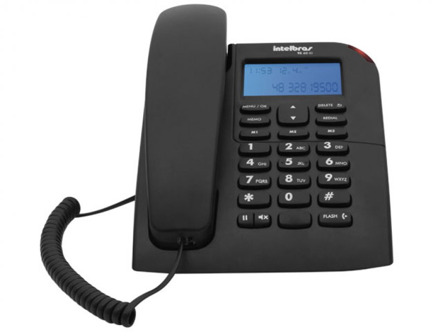 Telefone com Fio Tc 60 com ID Preto - Intelbras