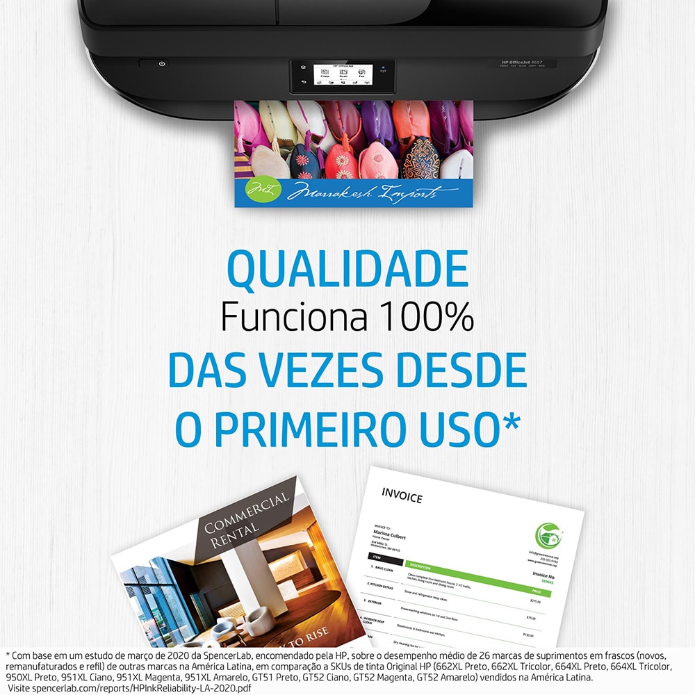 Cartucho de Tinta HP 662 Preto Advantage Original 2ml