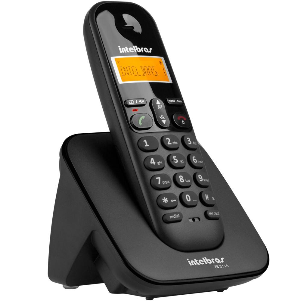 Telefone sem Fio TS3110 com ID Preto - Intelbras